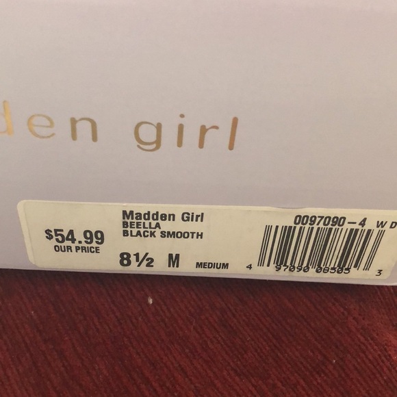 Madden Girl Beella Black Strapy block heels Sandals shoes 8.5 M party - Picture 9 of 10